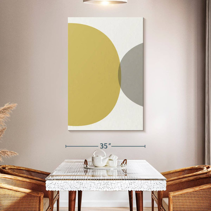 Avery cercles abstraits Mid-Century I, H 51 po x l 34 po