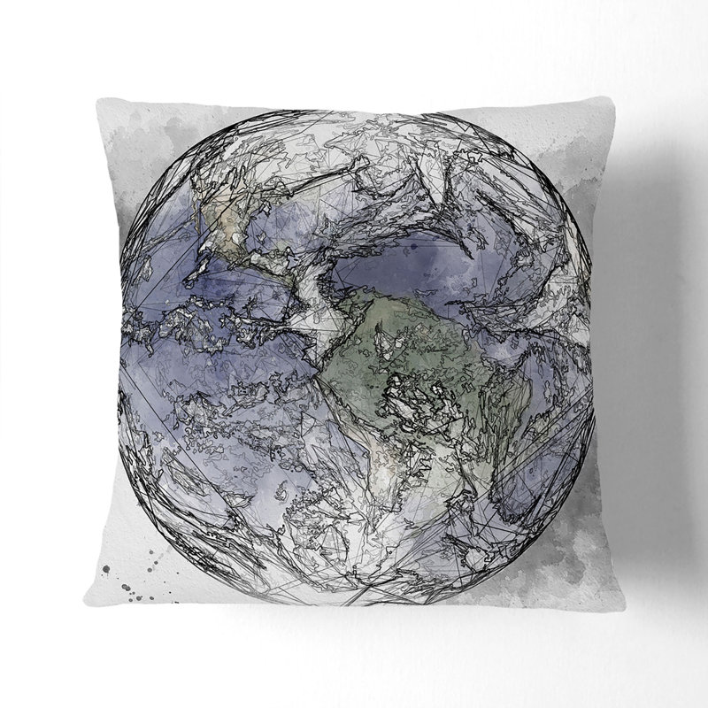 Square Throw Cushion, 55cm H x 55cm W x 20cm D