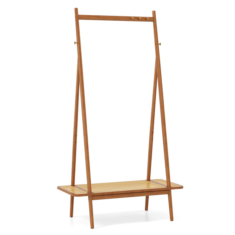 Portemanteaux en bambou, Brun