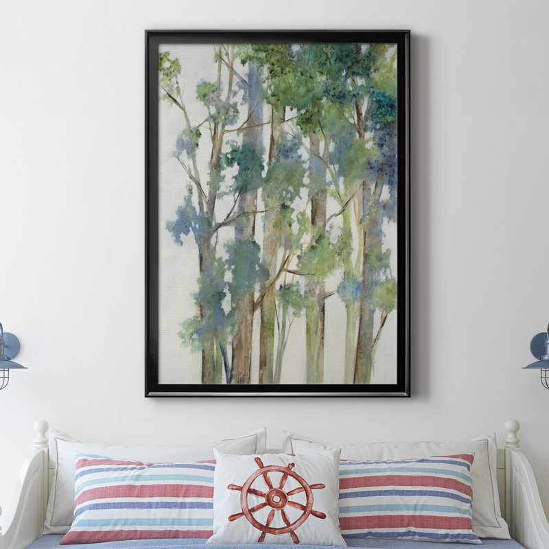 Toile encadrée Wind in The Trees - prête à être accrochée, Toile encadrée noire, H 26,5 po x l 36,5 po x P 1,5 po