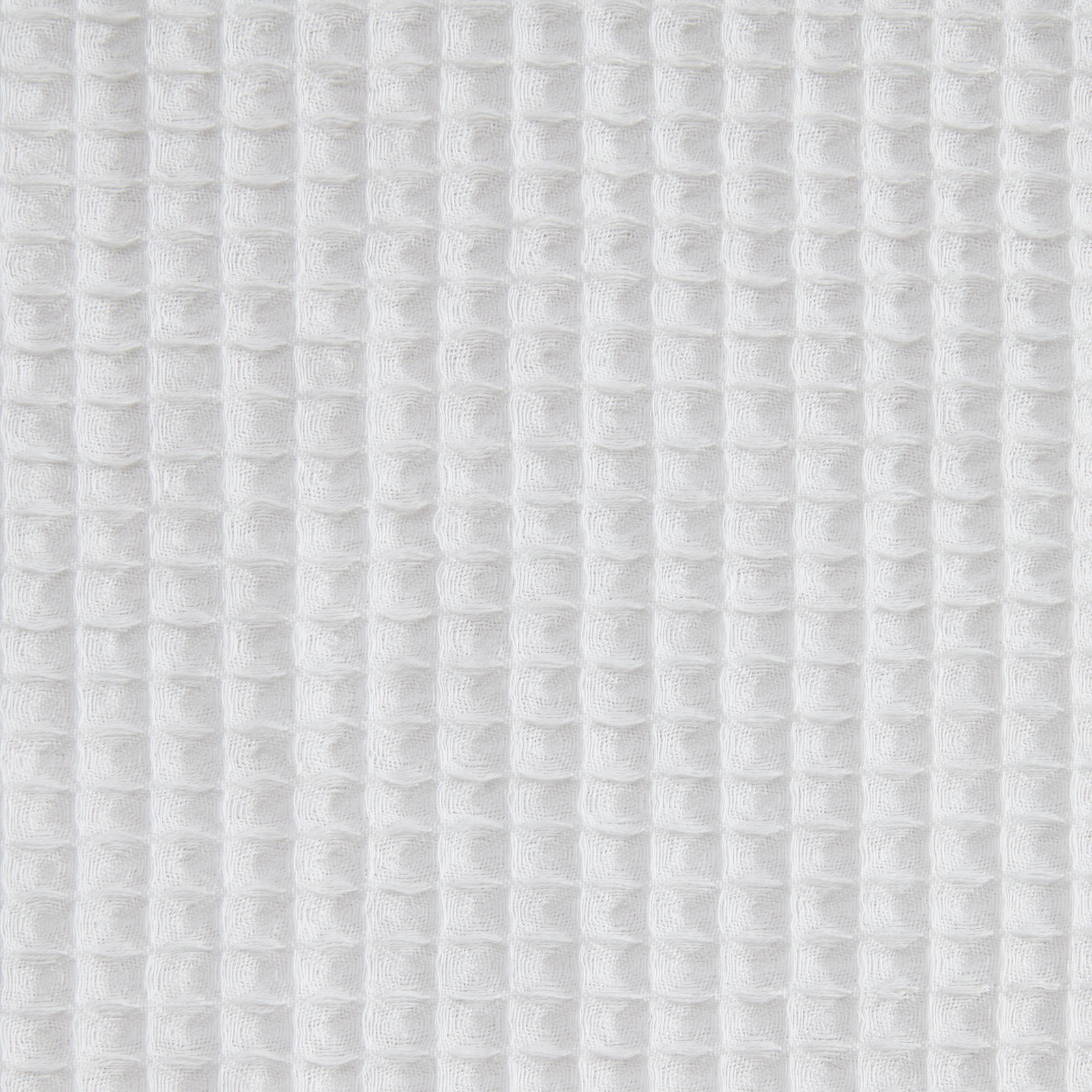 Calvin Klein Waffle Solid Shower Curtain, White