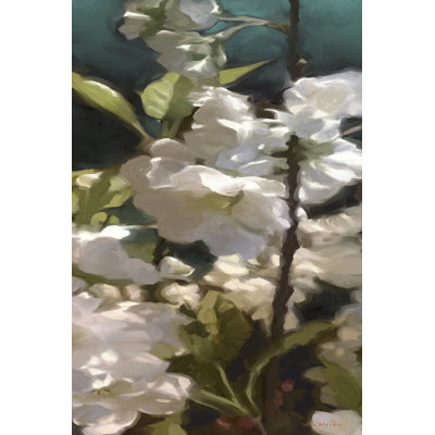 White Roses V - Wrapped Canvas Painting