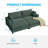Latitude Run® Oversized Two-piece Sectional Sofa, 85.83 Inch L-shaped Corduroy Modular Sofa With Chaise For Living Room-6692550