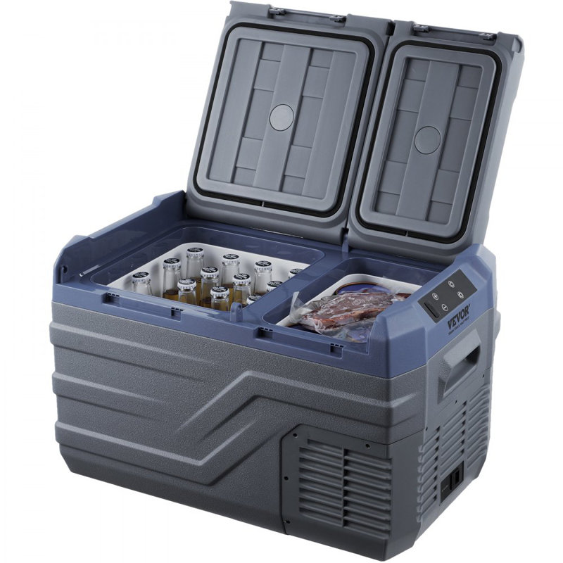 Portable Car Refrigerator Freezer Compressor 25 L Dual Zone for Car Home