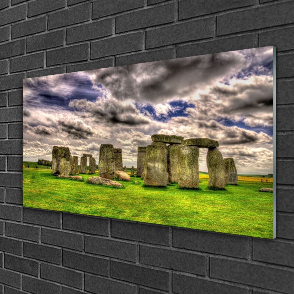 Glasbild Stones Landscape