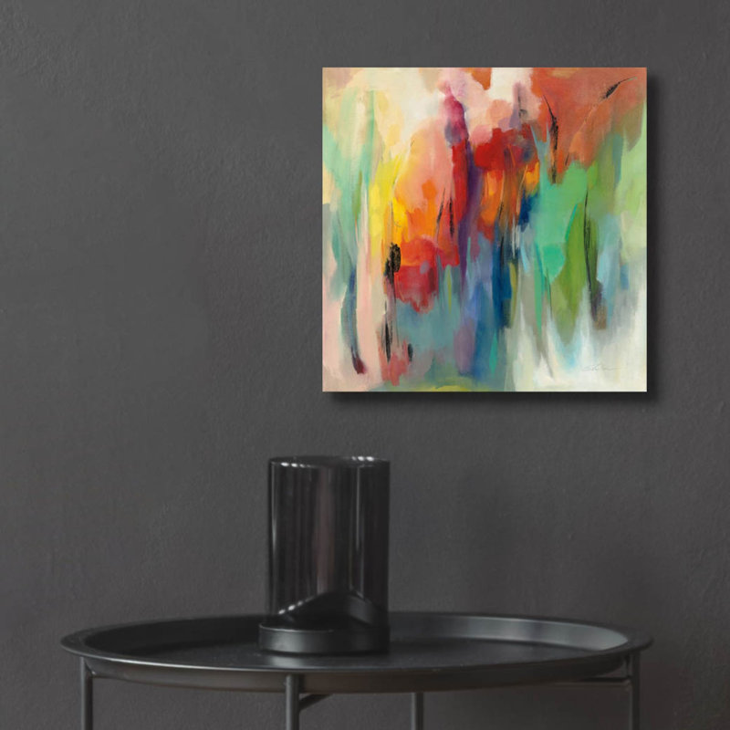 «March Rainbow» par Silvia Vassileva, art mural en verre acrylique, H 12 po x l 12 po x P 0,13 po