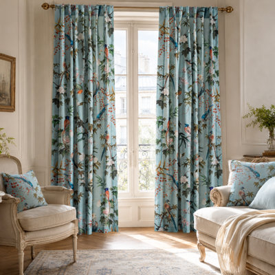 Maison d'Hermine  Fleurs De Mai 100% Cotton Table Runner - Single Layer - 14.5" x 72"