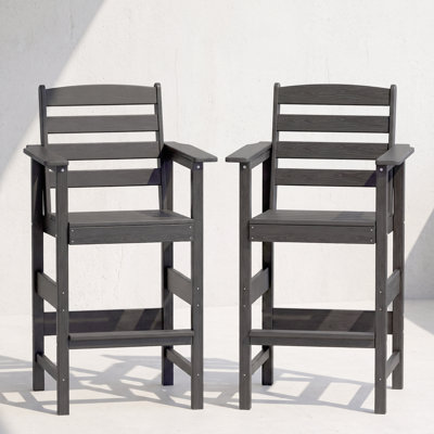 46.1" H HDPE Adirondack Bar Chairs