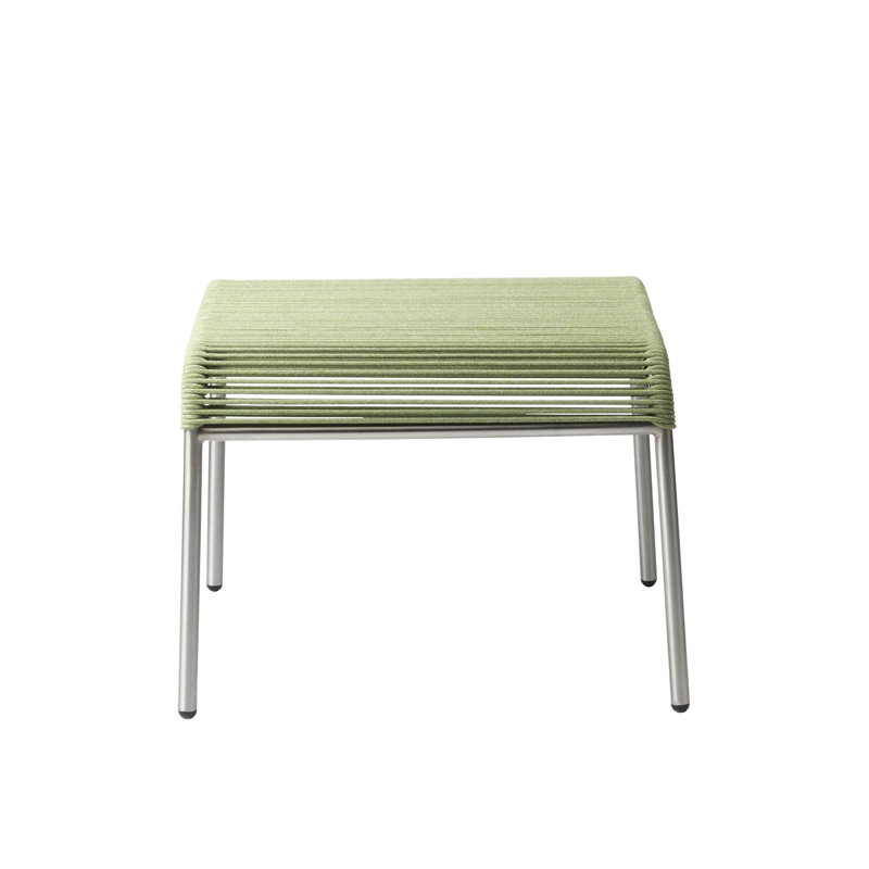 Salto Square Outdoor Ottoman Patio Ottoman, Green