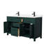 Meuble-lavabo double autoportant de 60 po avec plateau en marbre Beckett-49797321-61130376-61855802