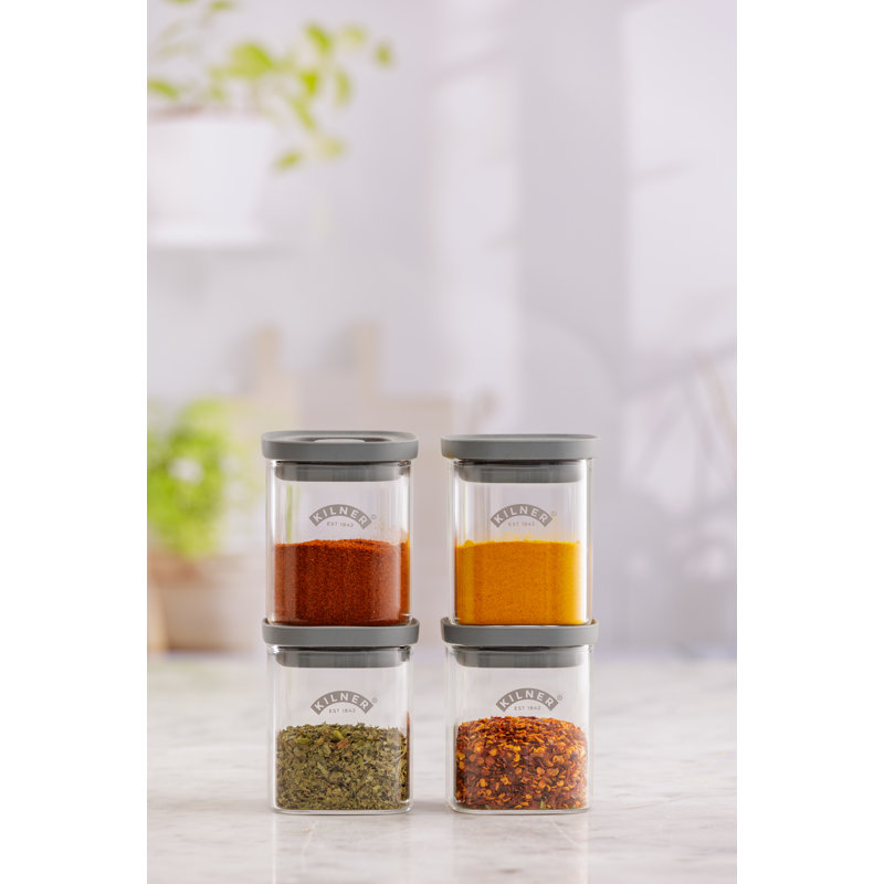 Kilner Fresh Storage Spice Jar Set 0.16 Litre, 12