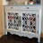 White Solid + Manufactured Wood Shoe Storage Bench