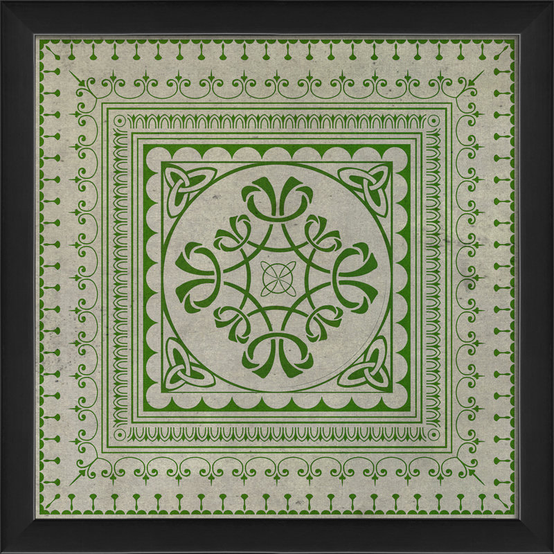 8 impressions encadrées Tile, Vert