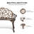 38.5-Inch Cast Aluminum Garden Bench-1528178967