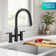 KRAUS Oletto Touchless Sensor Bridge Kitchen Faucet With Pull-Down Sprayhead