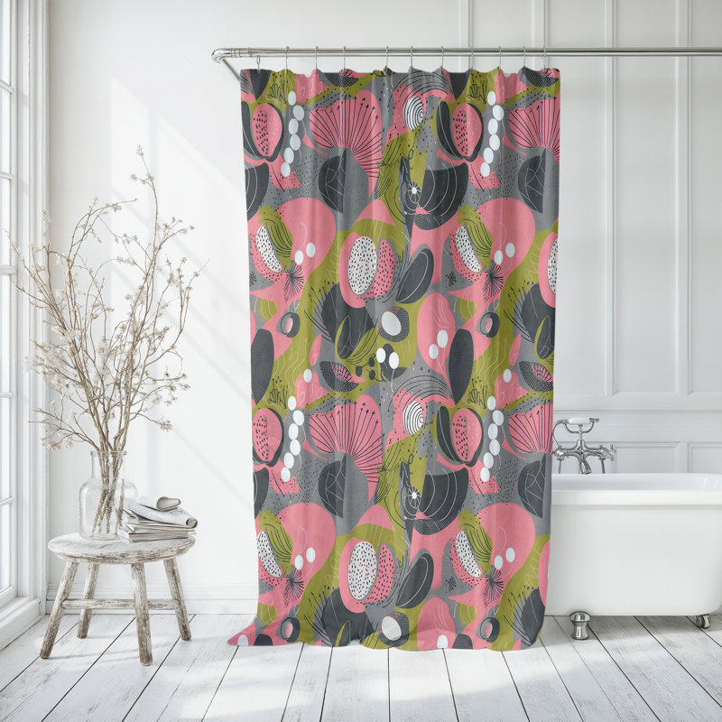 Rideau de douche abstrait, H 72 po x l 70 po, Gwinnett