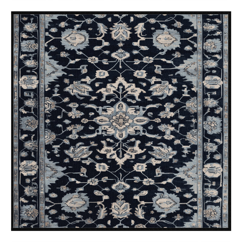 Machine Washable Overdyed Gray Area Rug, Square 8'