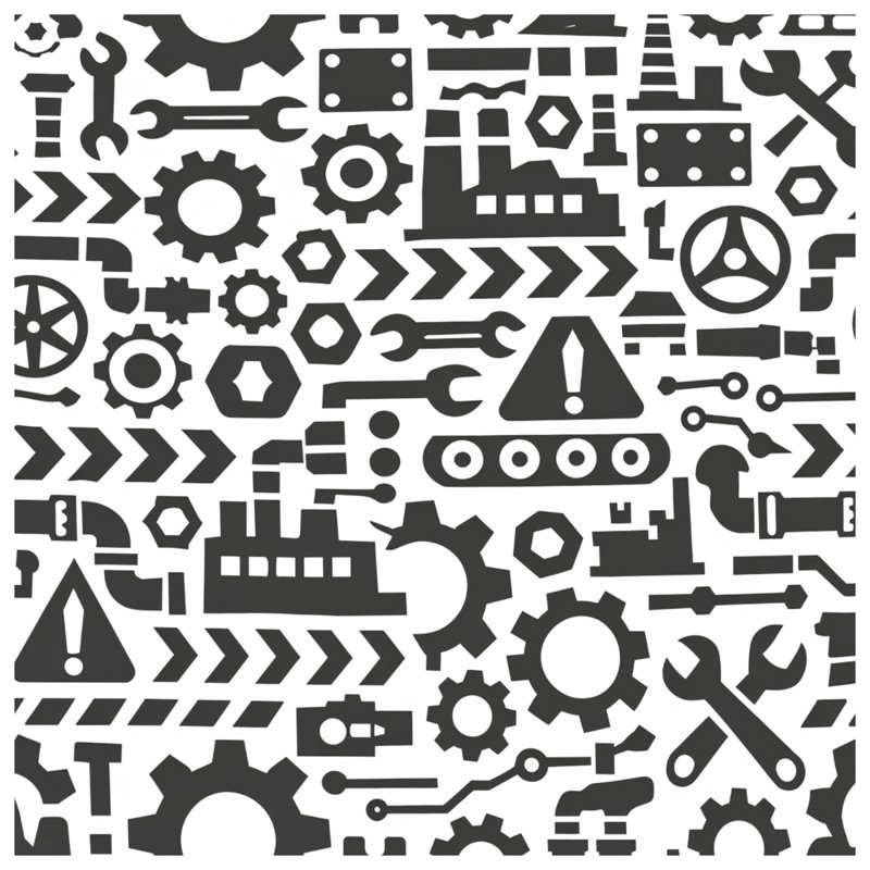 Coussins décoratifs Industrial Tools, 14 x 14 inches