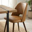 Ensemble de 8 chaises de salle à manger rembourrées Mid-Century avec pieds en métal-1860647029