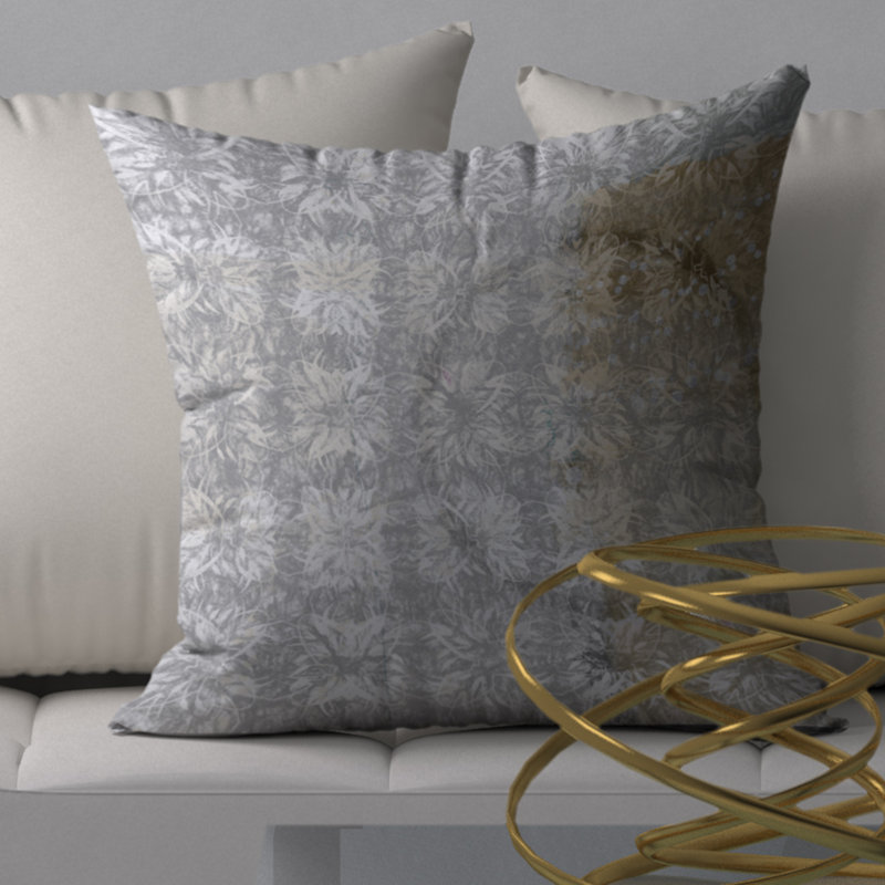 Housse de coussin décorative carrée drool, 20 po x 20 po