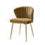 Fauteuil d'appoint moderne en velours avec dossier capitonné H 29 po Leona-749159666