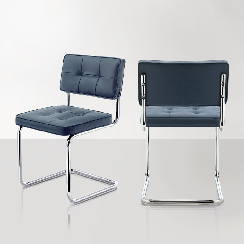 Aveon Upholstered Dining Chair, Blue