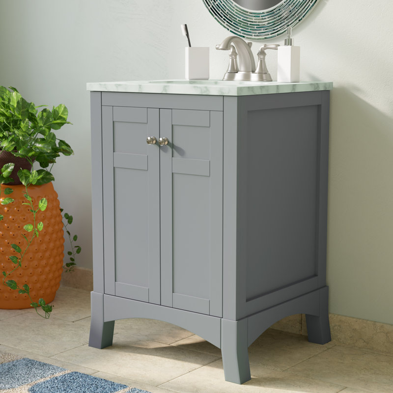 Ensemble de meuble-lavabo simple 24 po Clamart, Gris