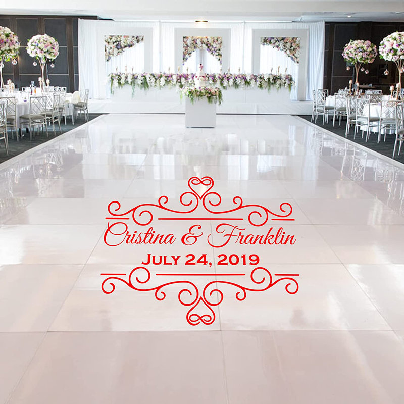 Signe de cadeau de décoration de mariage, H 26 po x l 32,5 po x P 0,01 po, Rouge