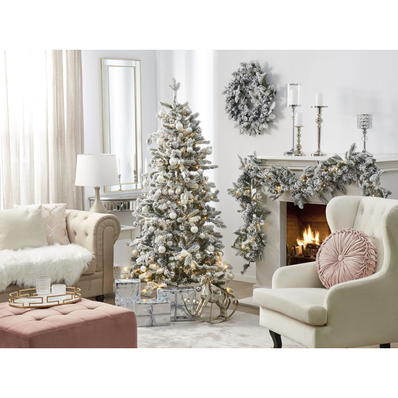 6.89' H Lighted Artificial Spruce Christmas Tree