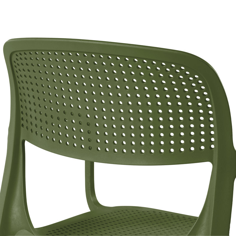 Outdoor Stacking Dining Armchair, Green