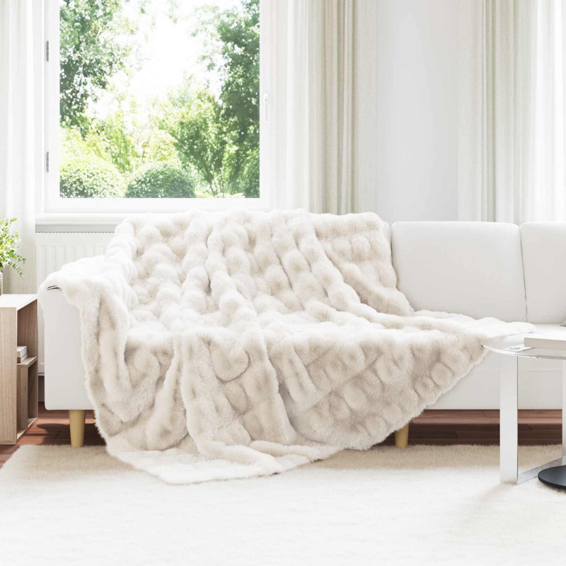 6-36 Throw Blanket, 240cm x 270cm, White