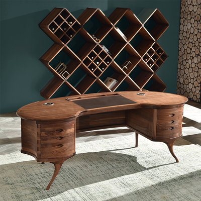 Bureau en bois massif de style italien