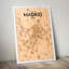 Madrid City Map - No Frame Print-1680826709