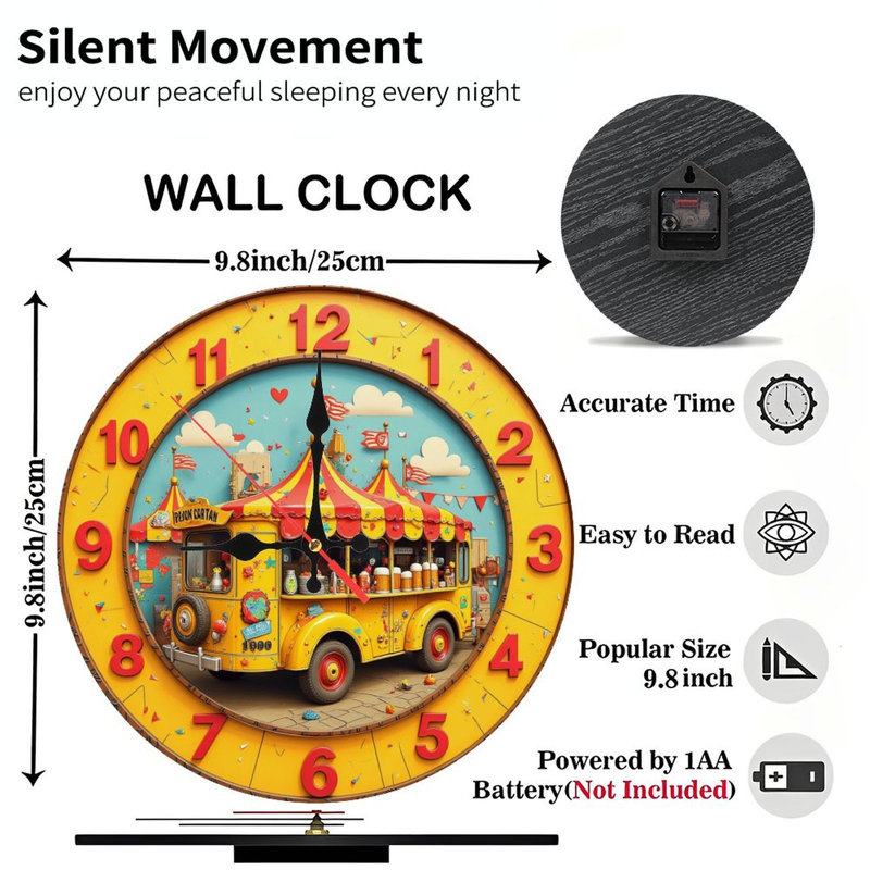 Horloge de cirque Carnaval
