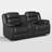 Emryn 71.7'' Wide Modern and Overstuffed Breathable Vegan Leather Manual Reclining Loveseat Sofa with Cup Holder and Storage-101751581
