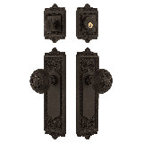 Nostalgic Warehouse Egg & Dart Entry Set with Egg & Dart Knob