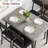 Dining Table Set for 4, Small Square Kitchen Table and 4 Upholstered Chairs-93908637