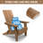 Folding Adirondack Chair, All-Weather Plastic Adirondack Patio Chair-64858599