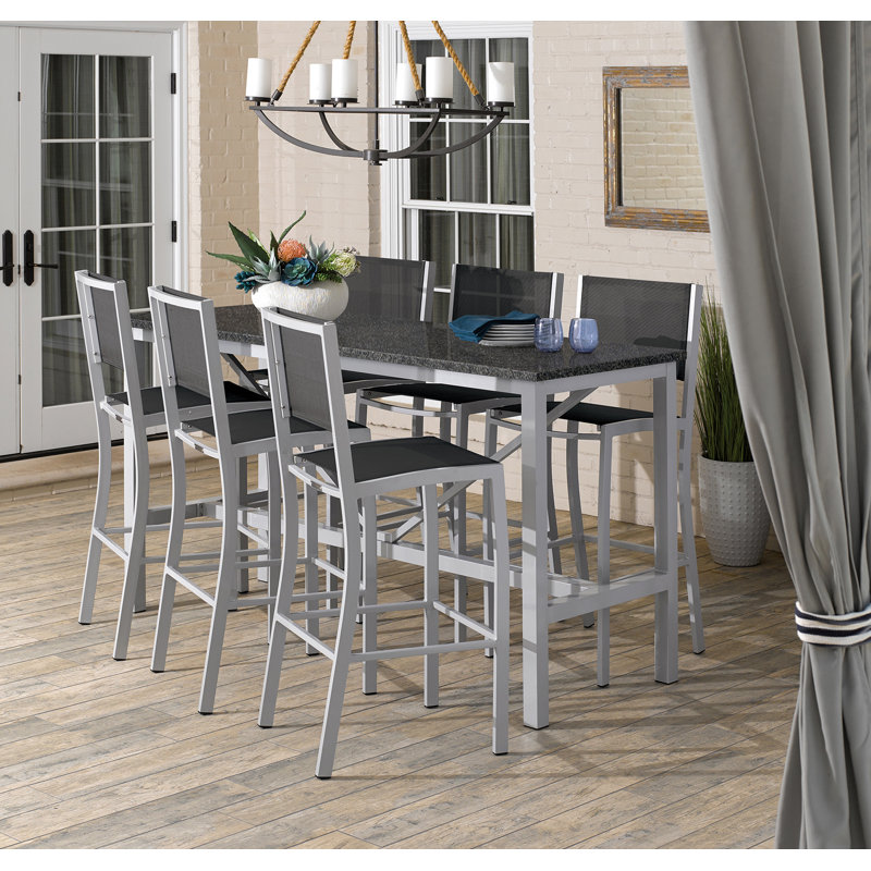 Travira Outdoor Bar Table, Litecore Charcoal