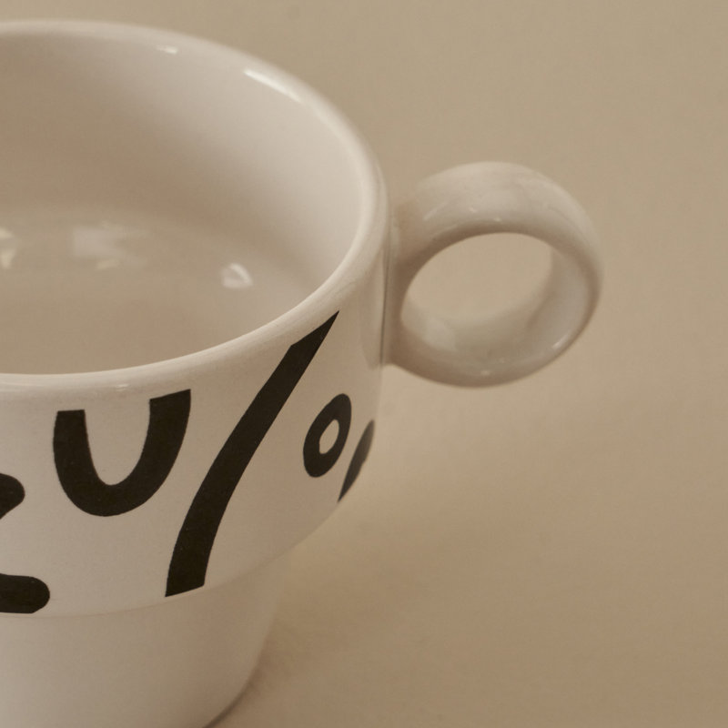 Abstract Ceramic Espresso Cup (Set Of 2)