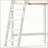 Full Size Solid Wood Loft Bed with Full-Length Guardrails, Ladders, and Ample Under-Bed Space, Beige