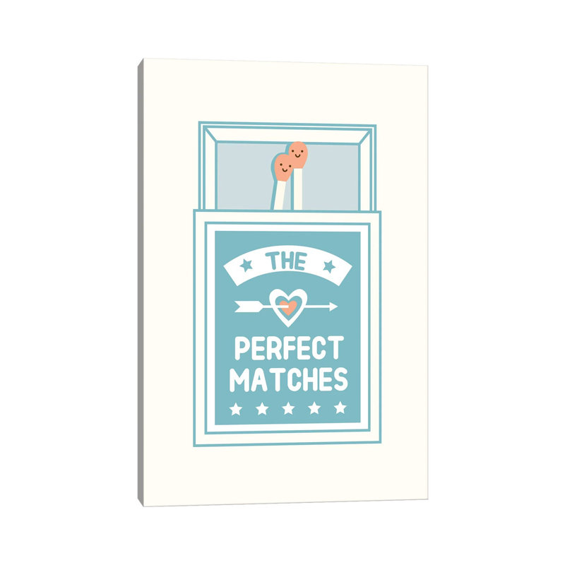 Perfect Matches by Lim Heng Swee - Wrapped Canvas Print, 20.32 cm H x 30.48 cm W