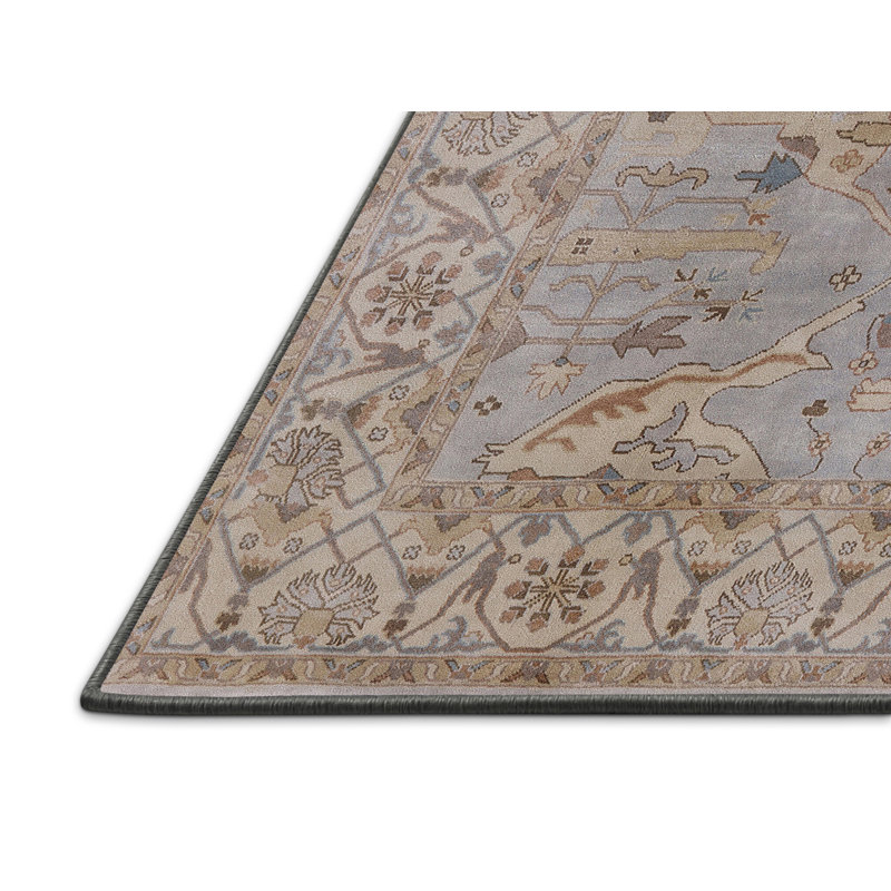 Tapis oriental beige / brun / bleu, Rectangle 8 pi x 12 pi