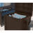 Suncast Wicker 22 Gallon Water Resistant Resin Deck Box in Java