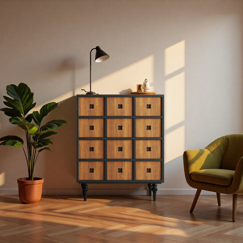 Armoire de rangement pour vitrine de salon