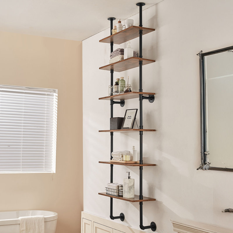 6 Piece Square Floating Shelf