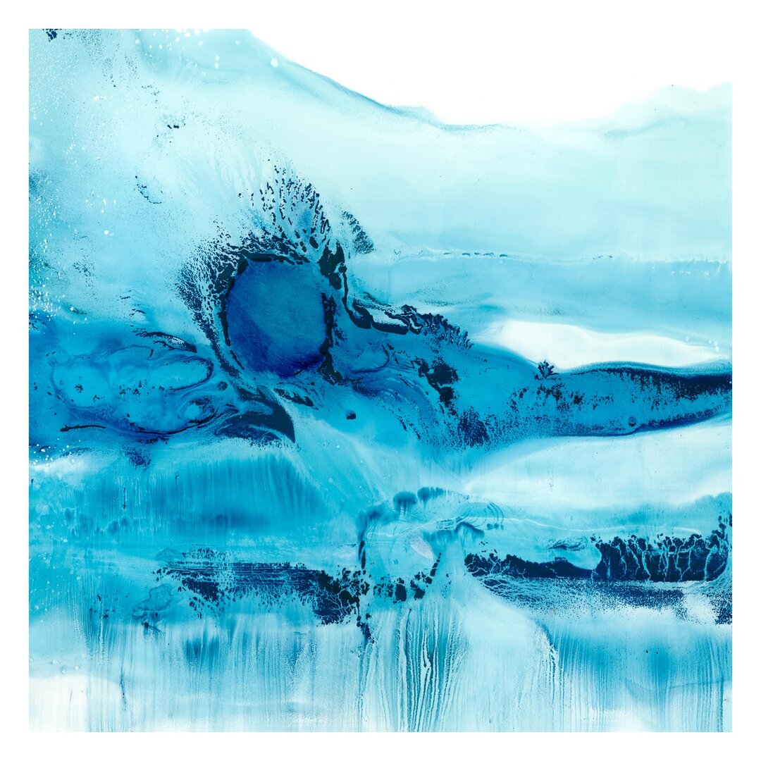 Strukturierte Fototapete Blue Current II, 1,92 m x 192 cm