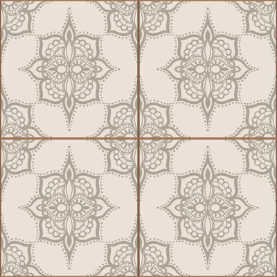 Peel & Stick Floral Tile