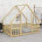 House-Shaped Floor Bed, Fence and Guardrails-716369289