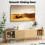Fluted TV Stand With Storage For Living Room, Oak